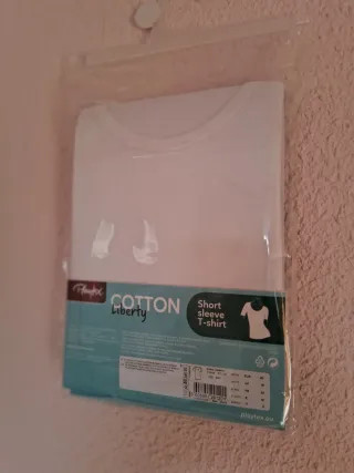 Camiseta Playtex Princesa Algodón Blanca