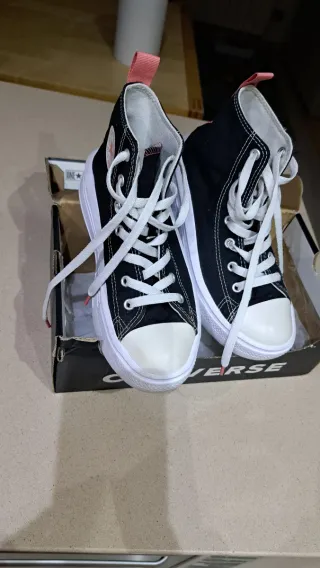 Converse All Star t. 35 negro/rosa