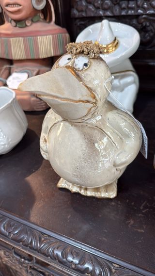 PAREJA PINGÜINOS CERÁMICA