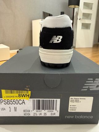 Zapatillas New Balance 550 Niños Blancas/Negras