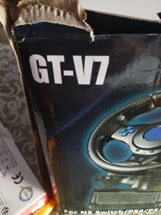 Volante y Pedales GT-V7 para PC/Consolas