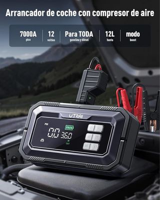 NUEVO! (160€) Arrancador Coche 7000 Compresor Aire