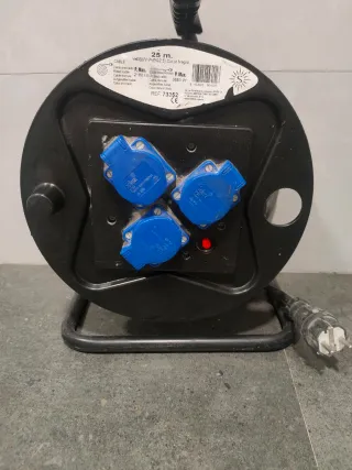 Alargador 25m 3 enchufes