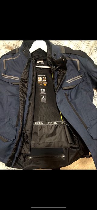 Chaqueta de moto Richa azul talla L 