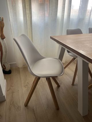 Mesa comedor extensible + 6 sillas