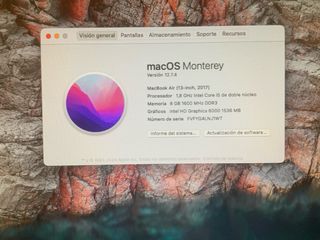 MacBook Air 13” 2017 Plata