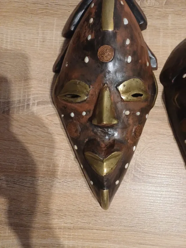  2 Máscaras Africanas Decorativas
