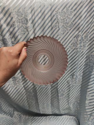 Tulipa lámpara vidrio rosa