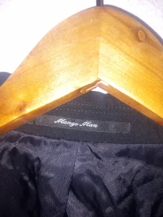 Americana Mango Negra Talla 40