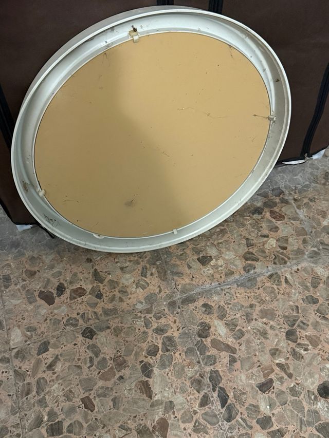 Espejo Redondo Blanco