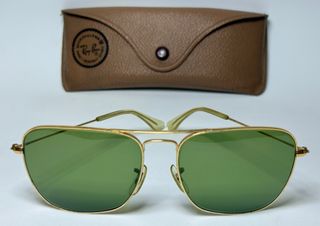 RAY BAN CARAVAN BL AMERICANAS CHAPADAS ORO 10 K
