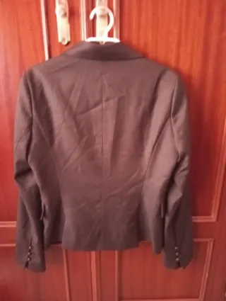 Chaqueta torera mujer marrón