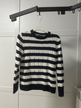 Maglione cotone righe bianche e nere tg M