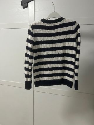 Maglione cotone righe bianche e nere tg M