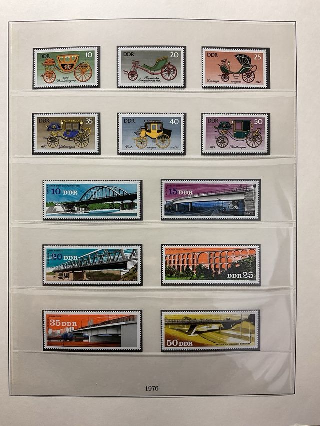 Raccolta francobolli Germania DDR