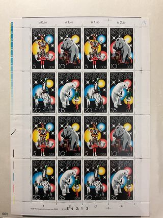 Raccolta francobolli Germania DDR