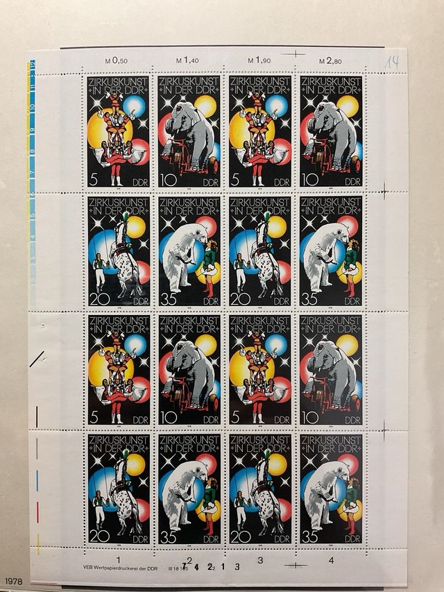 Raccolta francobolli Germania DDR