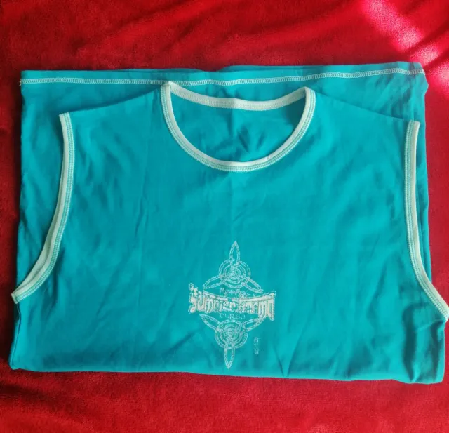 Camisetas sin mangas hombre marrón, Azul