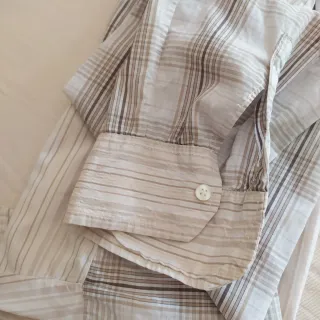 Camicia donna SARA C beige/grigio