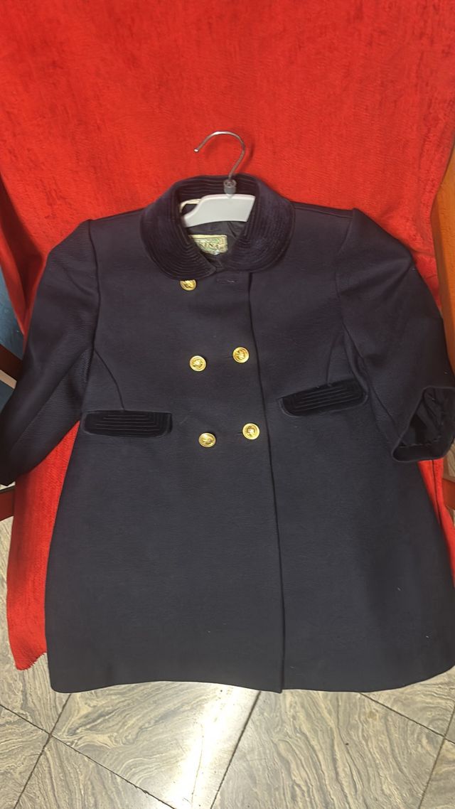 Abrigo bebé azul marino