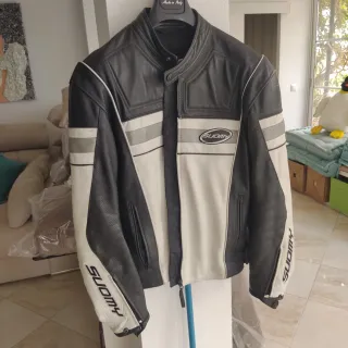 Chaqueta de piel para moto SUOMY hombre