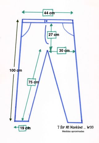 7 For All Mankind Slimmy. Pantalón vaquero. W33