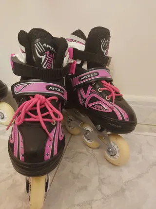 Patines en línea con luces LED