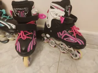 Patines en línea con luces LED