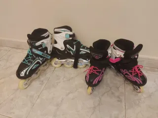 Patines en línea con luces LED