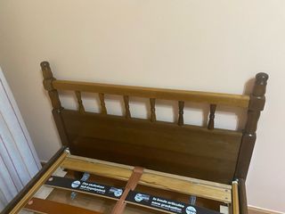 2 camas de madera 90 cm