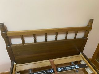 2 camas de madera 90 cm