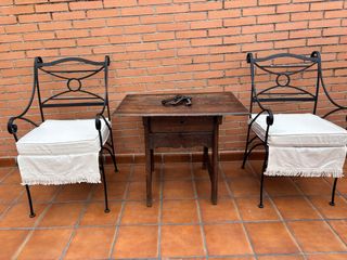 2 poltrone in ferro battuto El Corte Inglés