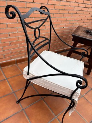 2 poltrone in ferro battuto El Corte Inglés
