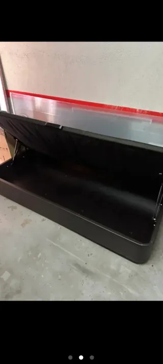 Base Cama Canapé Ikea 90x200 Negro
