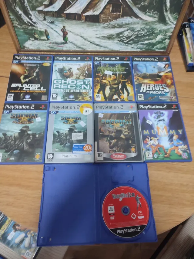 Lote 1-9 juegos PlayStation 2