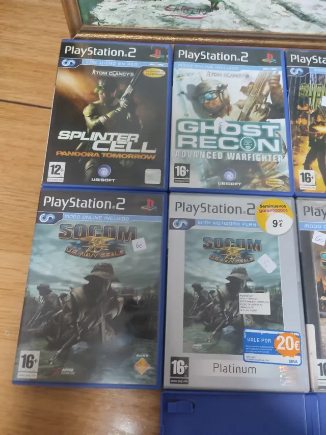 Lote 1-9 juegos PlayStation 2