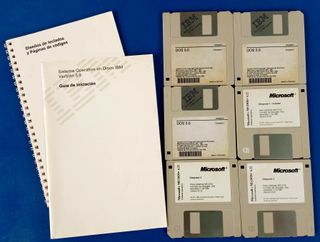 Lote Disquetes IBM DOS 5.0 y MS-DOS 6.22