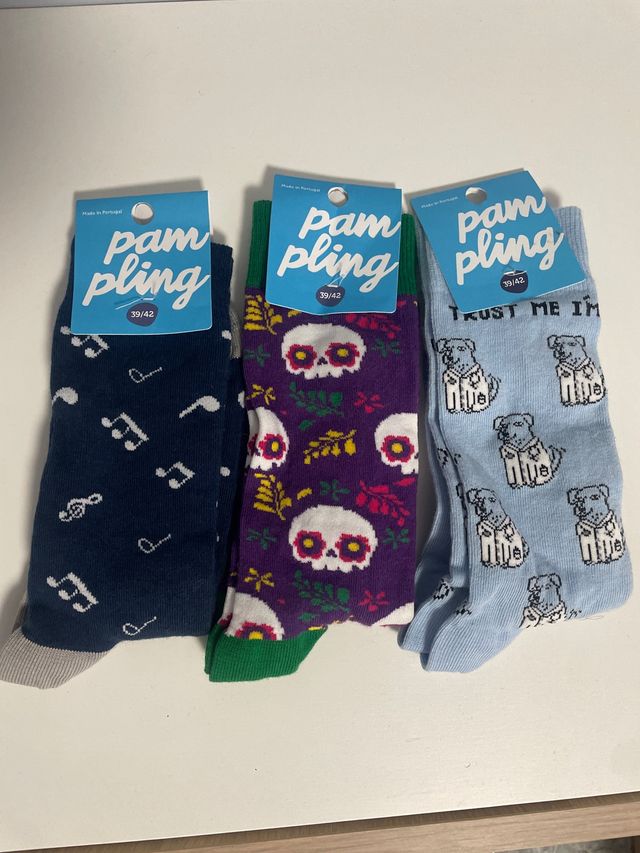 Pack 3 Pares Calcetines Pampling talla 39-42