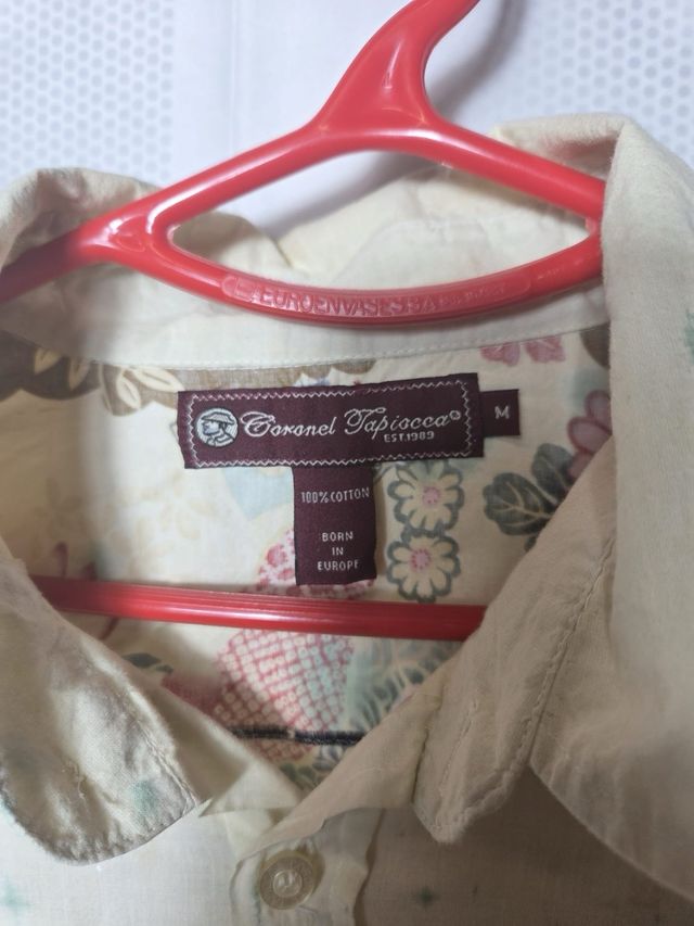 Camisa Ernest Hemingway Beige Multicolor