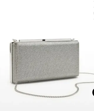 Bolso Clutch Parfois Fiesta Plata Nuevo
