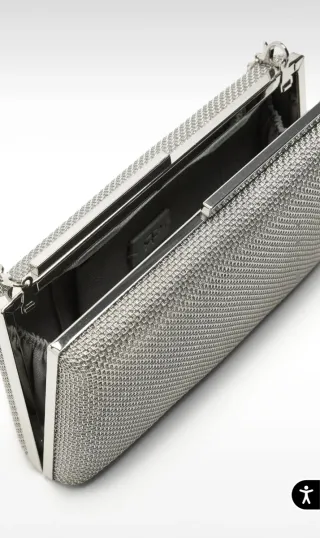 Bolso Clutch Parfois Fiesta Plata Nuevo