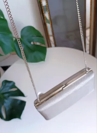 Bolso Clutch Parfois Fiesta Plata Nuevo