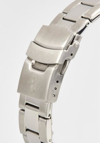 Reloj U.S. Polo Assn. plateado y azul
