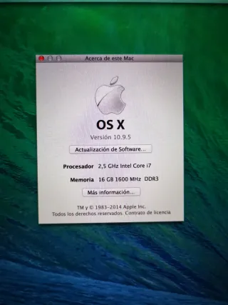 MacBook Pro 15 Retina Intel Core i7 16GB RAM