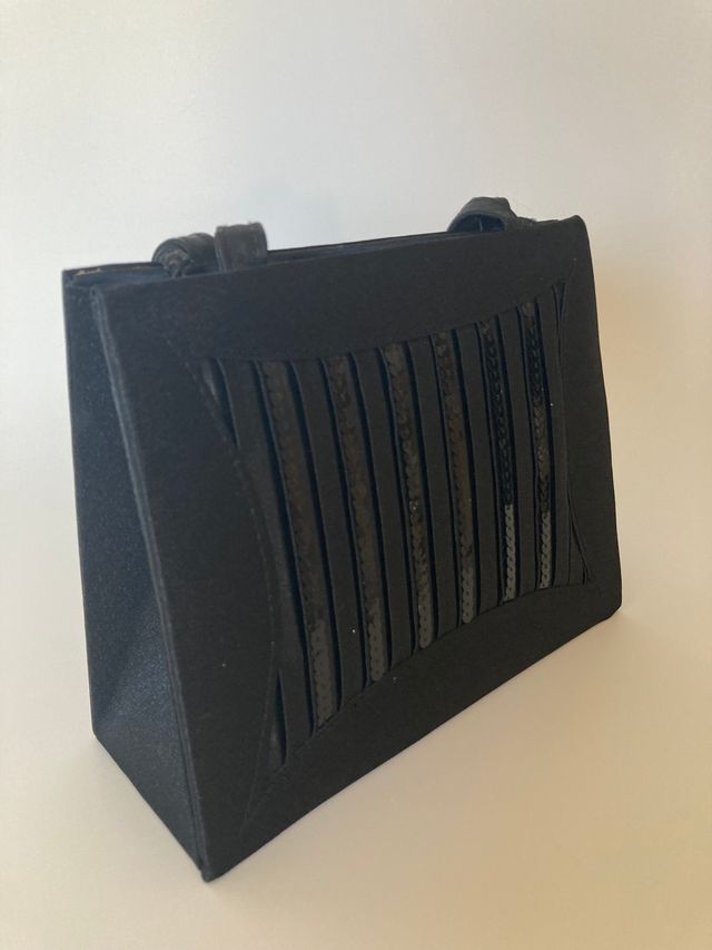 Bolso fiesta negro lentejuelas