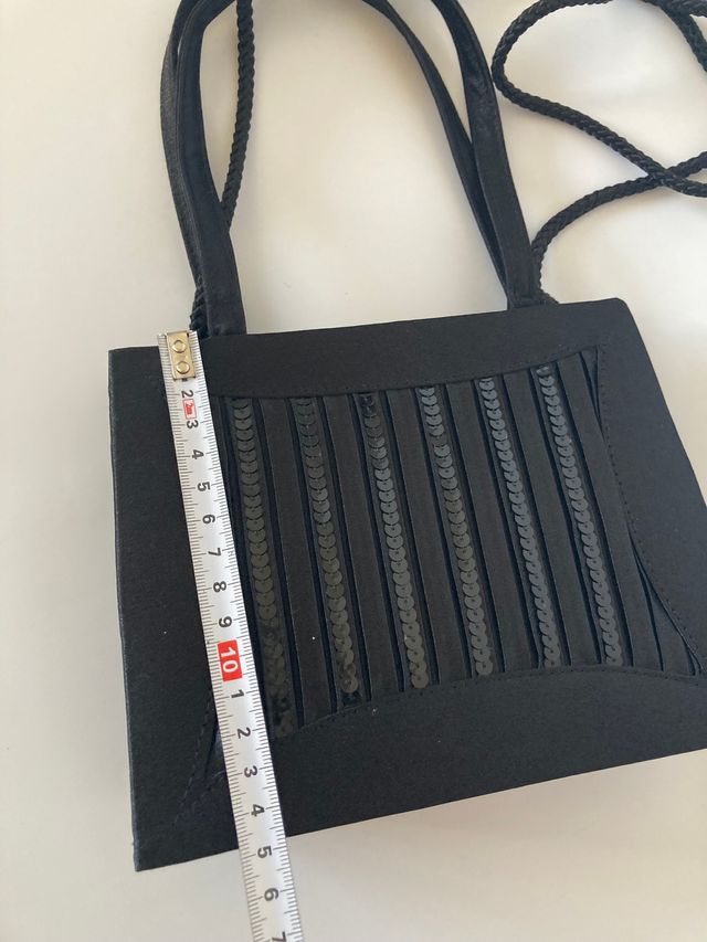 Bolso fiesta negro lentejuelas