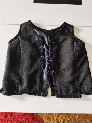 Chaleco Traje Regional Negro, de niña.