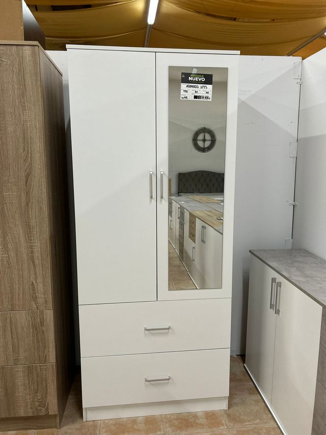 Armario ropero 2, 3 y 4 puertas + Espejo Nuevo