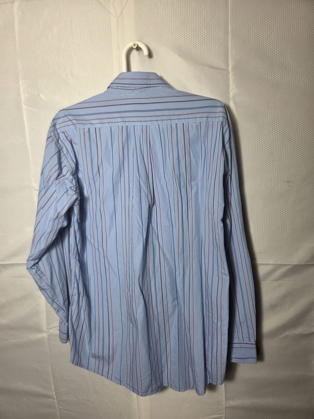 Camisa Armani Jeans Rayas Azul y Marrón