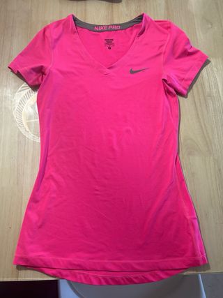 Camiseta Nike Pro Rosa Talla S